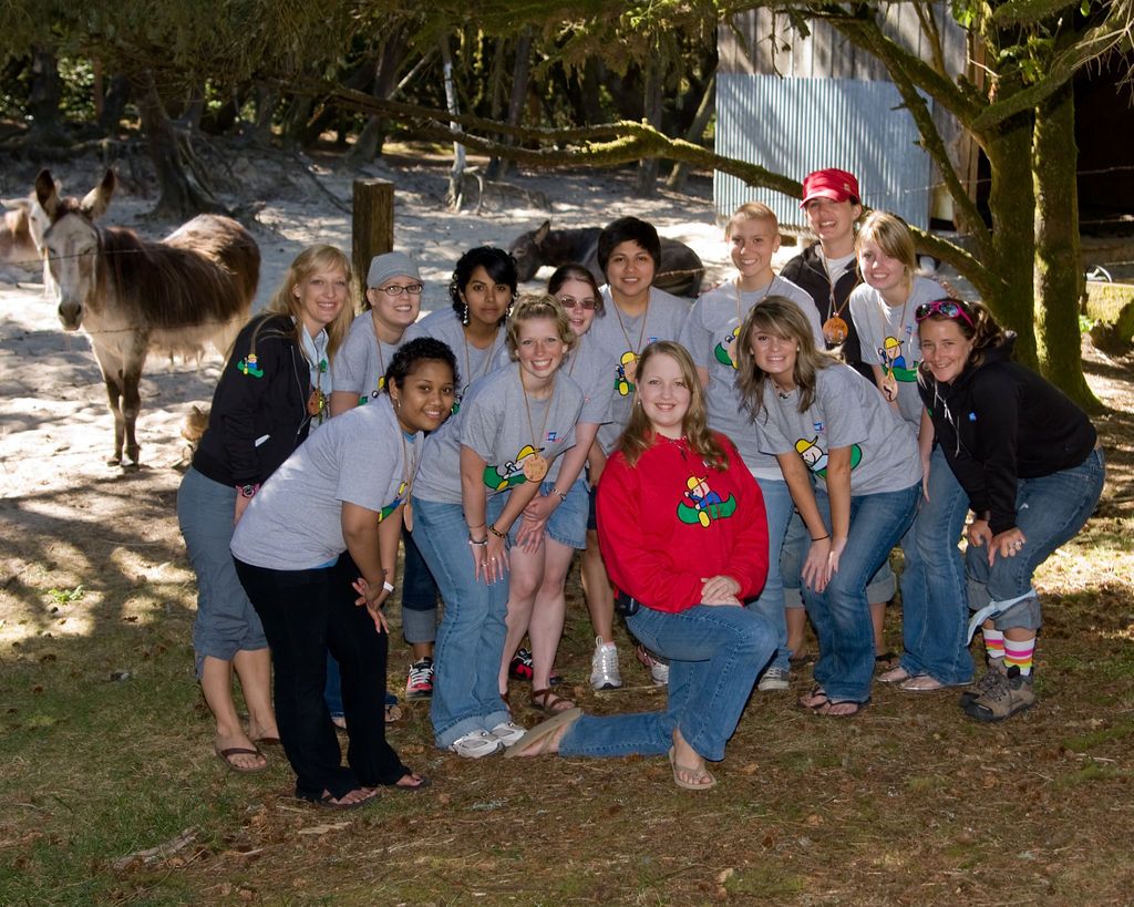 old camp group photo