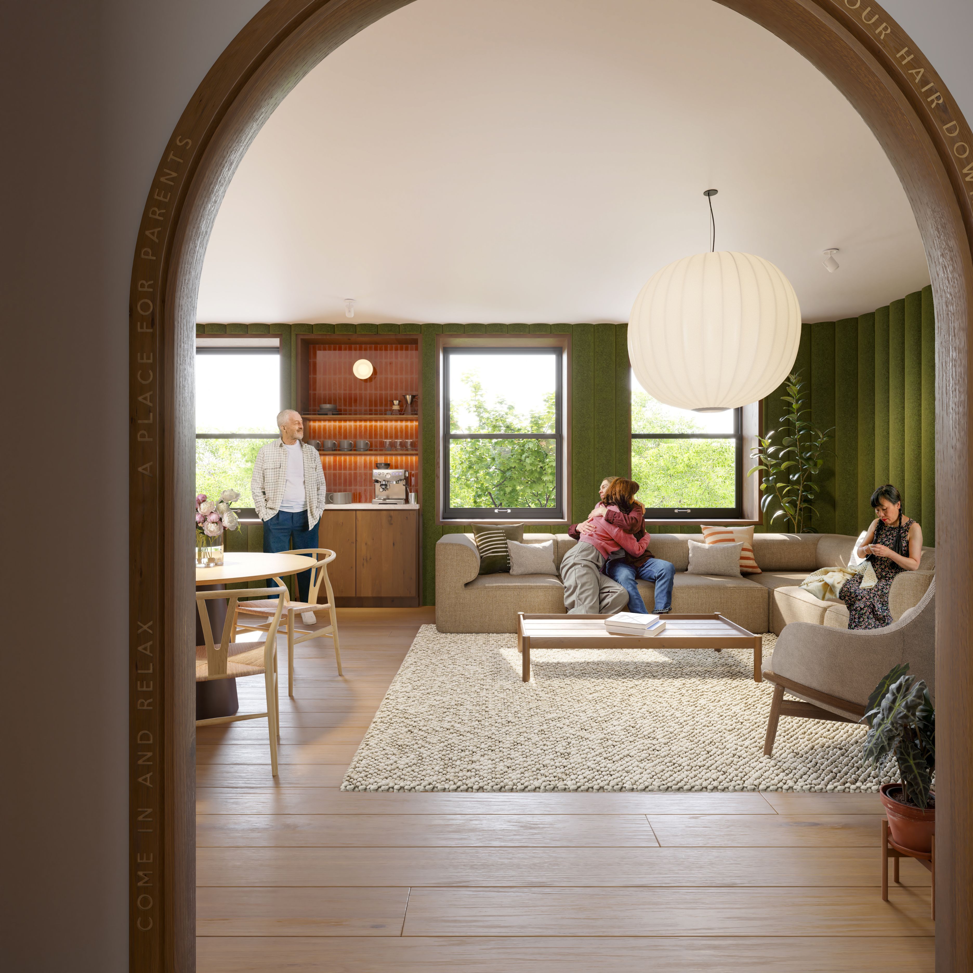 Parent Lounge Loft Rendering