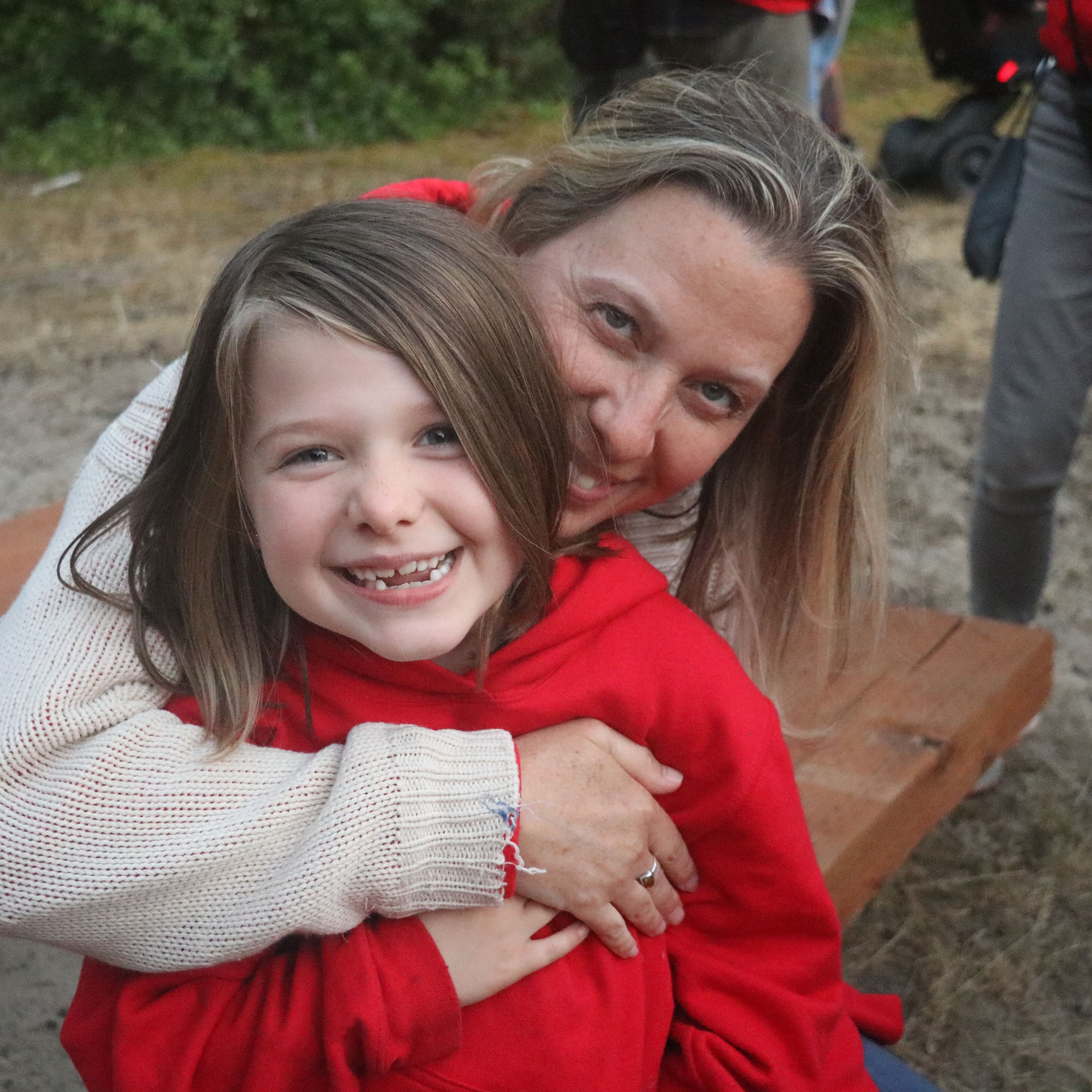 Mom and Daughter Hugging